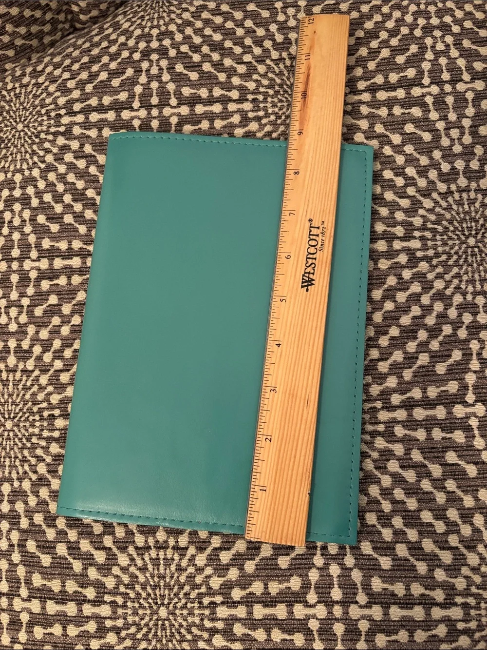 Casupo Refillable A5 Leather Journal NoteCover Teal Blue Suede interior